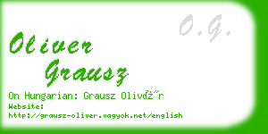 oliver grausz business card